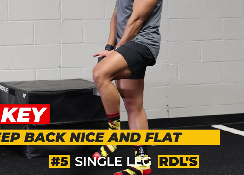 Demonstrate single leg RDLs